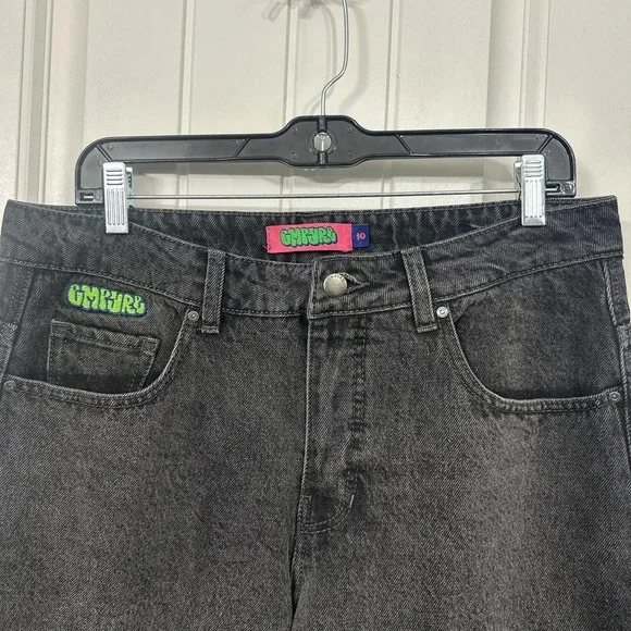 Empyre Loiter Slouchy Cargo Pants. Light black wash. - Picture 3 of 7